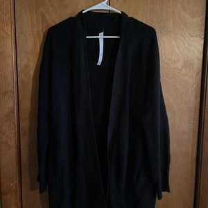 Lululemon Merino Wool Long Cardigan in Black Size 10